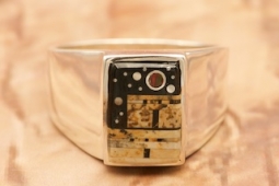 Calvin Begay Starry Night in the Pueblo Native American Ring